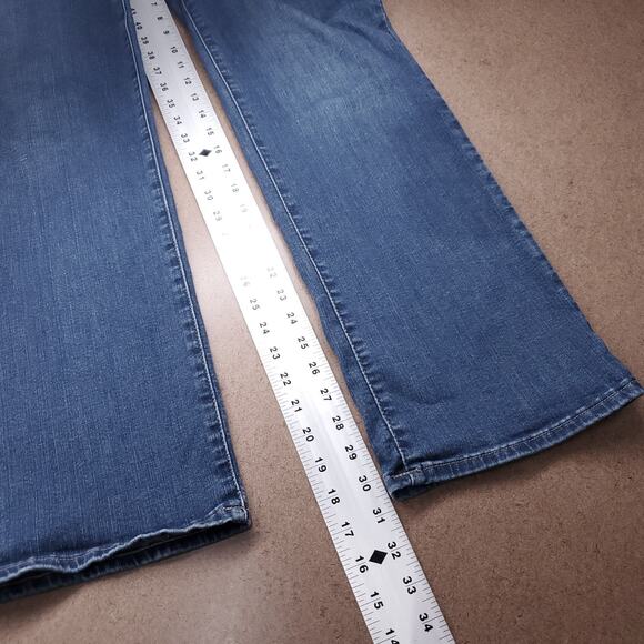 NYDJ Marilyn Jeans Women 14 Blue Straight Leg Lift x Tuck Technology Sustainable - Picture 7 of 13